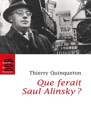 cover image of Que ferait Saul Alinsky ?